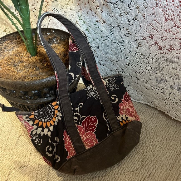 Vintage Old Navy Purse Boho Floral Shoulder Bag 2000s y2k Patchwork Cloth - Picture 2 of 5